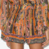 Maelly Printed Silk Shorts