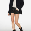 Maia Belted Tennis Stripe Suit Jacket