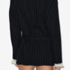 Maia Belted Tennis Stripe Suit Jacket