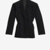 Maia Belted Tennis Stripe Suit Jacket