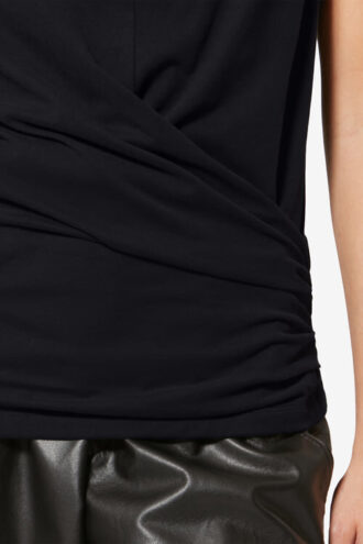 Maisan Draped Short-Sleeve T-Shirt