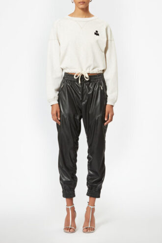 Margo Cropped Logo-Print Sweatshirt