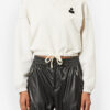 Margo Cropped Logo-Print Sweatshirt