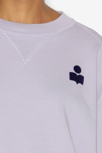 Margo Short Cotton Sweatshirt with Logo