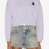 Margo Short Cotton Sweatshirt with Logo