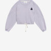 Margo Short Cotton Sweatshirt with Logo