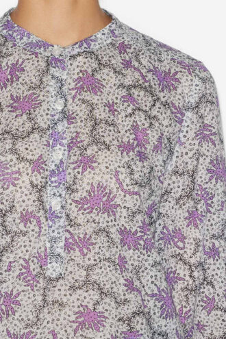 Maria Blouse in Printed Cotton Voile