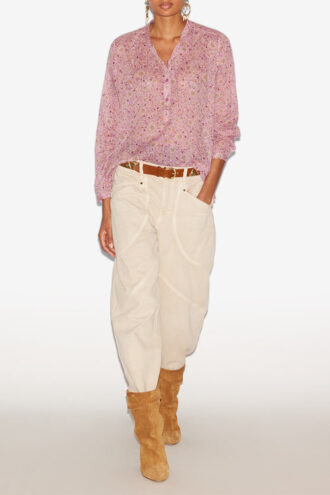 Maria Printed Cotton Voile Blouse