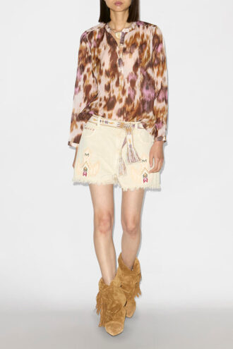 Maria Printed Cotton Voile Blouse
