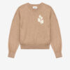 Marisans Cotton and Wool Sweater with Logo