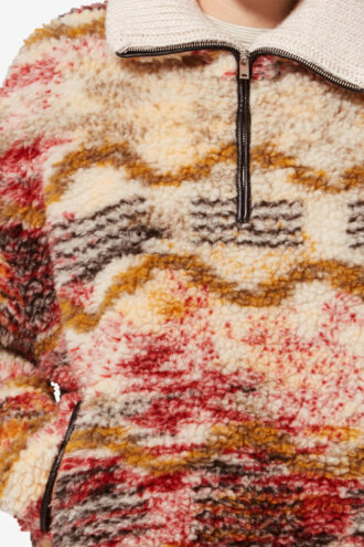 Marner Fleece Cloud Print Coat