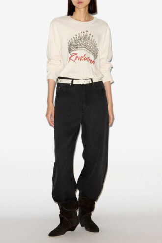 Martine Printed Long-Sleeve T-Shirt