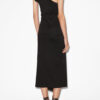 Maude Long Draped Asymmetrical Dress