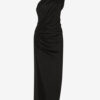 Maude Long Draped Asymmetrical Dress