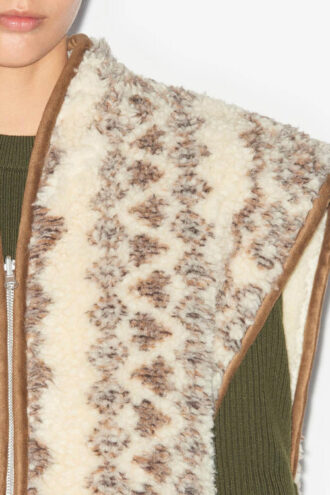Maximilia Sheepskin Style Vest