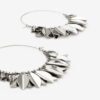Metal Shiny Leaf Earrings