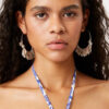 Metal Shiny Leaf Earrings