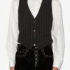 Mika Tennis Stripe Suit Vest