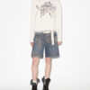 Mikoy Jersey Embroidered Logo Sweatshirt