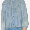 Milya Gathered Chambray Blouse