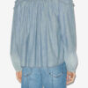 Milya Gathered Chambray Blouse