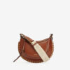 Mini Moon Leather Shoulder Baguette Bag
