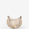 Mini Moon Leather Shoulder Baguette Bag