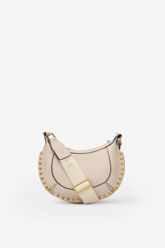 Mini Moon Leather Shoulder Baguette Bag