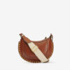 Mini Moon Leather Shoulder Baguette Bag