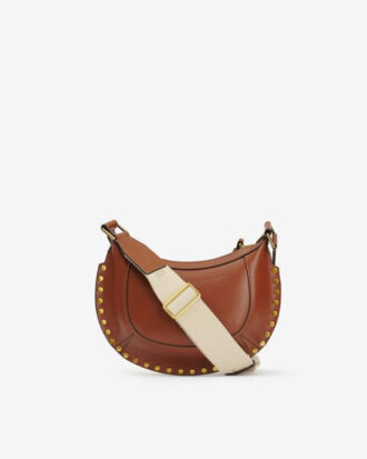 Mini Moon Leather Shoulder Baguette Bag