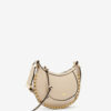 Mini Moon Leather Shoulder Baguette Bag