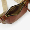 Mini Moon Leather Shoulder Baguette Bag