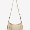 Mini Moon Leather Shoulder Baguette Bag