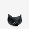 Mini Moon Soft Leather Baguette Shoulder Bag