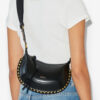 Mini Moon Soft Leather Baguette Shoulder Bag