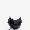 Mini Moon Soft Leather Baguette Shoulder Bag