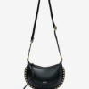 Mini Moon Soft Leather Baguette Shoulder Bag
