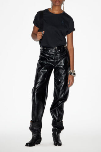 Mody Short-Sleeve Cotton T-Shirt with Logo