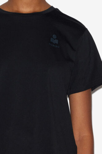 Mody Short-Sleeve Cotton T-Shirt with Logo