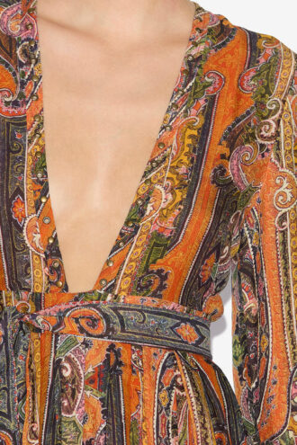 Morgane Short Printed Silk Dress