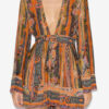 Morgane Short Printed Silk Dress