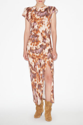 Nadela Long Printed Jersey Dress
