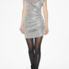 Nadilia Short Metallic Jersey Dress