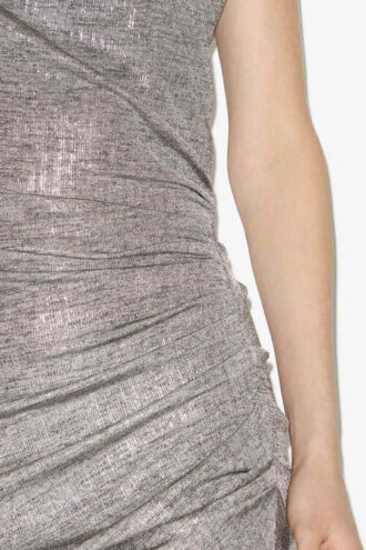 Nadilia Short Metallic Jersey Dress
