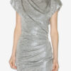 Nadilia Short Metallic Jersey Dress