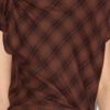 Naerys Asymmetrical Checkered Dress