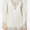 Nala Short Leather Laser-Cut Dress