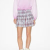 Naomi Checkered Skirt in Smocked Cotton Voile
