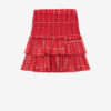 Naomi Printed Smocked Cotton Voile Skirt