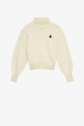 Nasha Wool and Cotton Stand-Up Collar Sweater